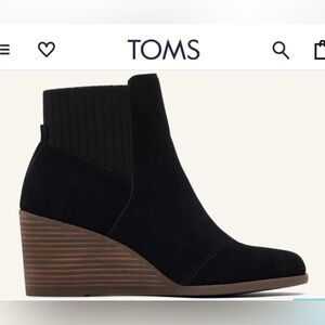 NWOT Tom’s Sadie Wedge Booties